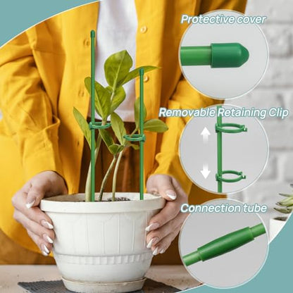 Plant Stakes, 20 Pcs Plant Sticks Stakes Support - size: 10pcs 12inch+10pcs 16inch