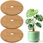 ZeeDix 14 Inch Coconut Fiber Tree Ring Mulch Mat, 3 Pack Tree Mulch Ring - color: 3 Pack, size: 14 Inch