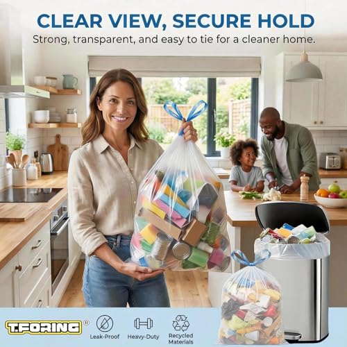 18 Gallon Trash Compactor Bags with Drawstring, 1.7 Mil, 120 Count - color: 18gal-120