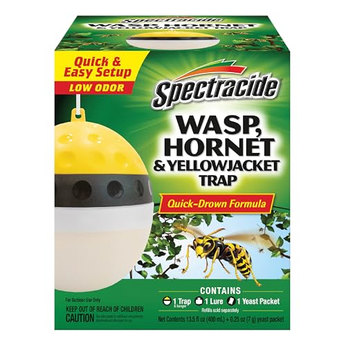 Spectracide Wasp, Hornet & Yellowjacket Trap, 1 Count - size: Trap (Pack of 1)