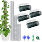 Moss Pole DIY Kit, 13.2ft Metal Moss Pole for Plants Monstera, 4Pcs 8.3in×3.3ft Steel Wire Mesh with Cable Ties, Max Make 7Pcs 23" Sphagnum Moss Pole (13.2FT Wire Mesh Without Plier) - color: 13.2FT wire mesh without plier