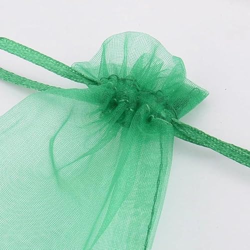 20 Pcs Fruit Protection Bags 10 X 12 cm Breathable Fruits Netting Bags for Fruit Trees Green Mesh Bag with Drawstring Plant Covers from Insects Protect Fruits Vegetables Tomato Apple Peach