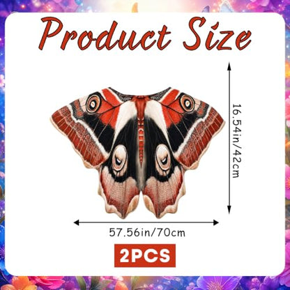 Butterfly Porch Goose Outfits Wing Cape Set for 23'' Goose - color: Black Moth