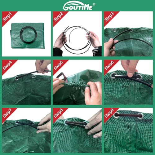 Yard Waste Bags,Reusable Collapsible Garden Leaf Bags (72 Gallon Round) - color: 72 Gallon Round