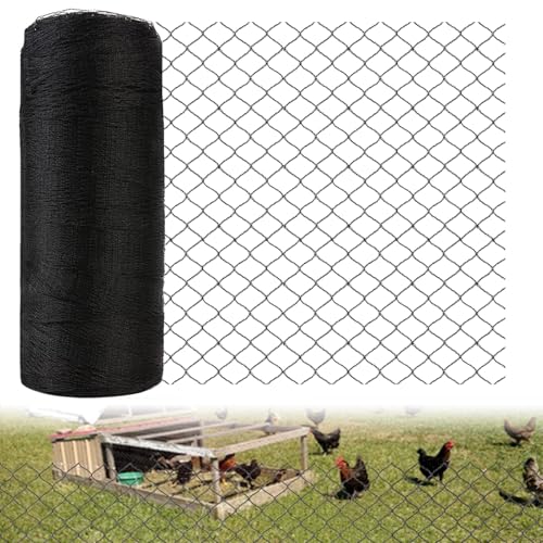 50x50ft Bird Netting for Chicken Coop, 1" Mesh Chicken Netting Cover - size: 50x50FT-1"