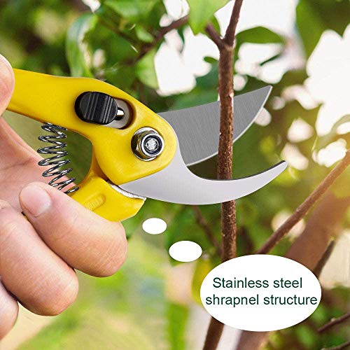 MOSFiATA Bonsai Tools Set 13Pcs, Bonsai Essentials with PU Leather Bag, High Carbon Steel Succulent Trimming Kit, for Pruning, Raking, Training Plants, Ideal Gardening Gifts - size: Bonsai Tools 13Pcs
