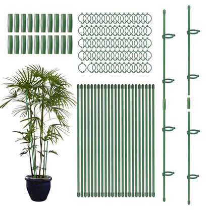 40 Pcs Plant Support Stakes Height Adjustable(12 Inch) - size: 40Pcs