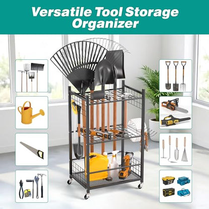 EVERHANGER Garden Tool Organizer, Garage Tool Storage Organization - size: Medium