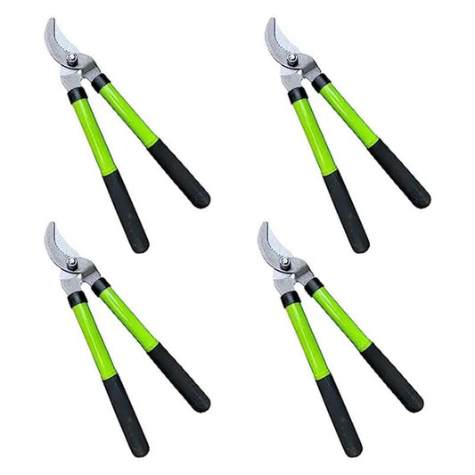 GARDEN GURU Bypass Loppers Tree Trimmer Clipper – Compact 15-inch High Carbon Steel Blade Gardening Loppers Pruning Shear Comfort Grip Handles Heavy Duty Branch Cutter Thick Branches w Ease (4 Pack) - size: 4 Pack, style: Bypass Loppers