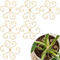COMNICO Plant Stem Support 6 Pcs Monstera Durable Metal Plant Holder Stakes