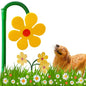 Crazy Daisy Sprinkler Funny Rotating Flower Sprinkler for Dogs - color: Yellow