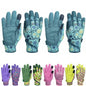 Cute Pattern Gardening Gloves,Thornproof Garden Glove,Gardener Gift - color: 2 Pairs Per Pack-lake Blue, size: Large