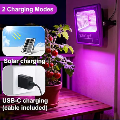 Loscarol Solar Grow Light, Full Spectrum Plant Light with Timer & Remote