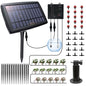Solar Irrigation System for Garden, Solar Drip Irrigation System Automatic Drip Irrigation Kits with Irrigation Timer, Solar Powered Garden Watering System for Balcony, Vacation Plant Care