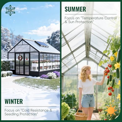 EVERECO 6 Pcs Greenhouse Panel, 8'FT x 2'FT x 0.24" in Polycarbonate Sheet - size: 8'FT x 2'FT x 0.24"IN