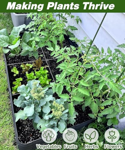 4.3x3x1ft Raised Garden Bed Kit for Outdoors, Rustproof PP Raised Planter Box, Large Garden Box Flower Bed with Press-Fit Assembly, Gardening Containers for Vegetables Flowers Herbs, Balck - size: 4.3 × 3 × 1 FT