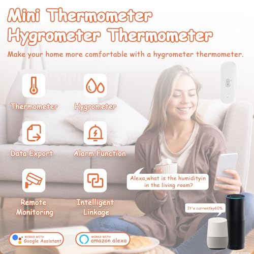 WiFi Hygrometer Thermometer Sensor (2 Pack) - size: 2 Pack