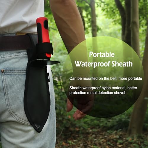 Metal Detector Shovel, Heavy Duty Double Serrated Edge Digger