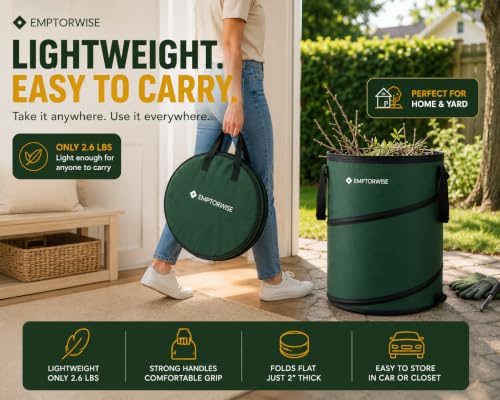 2-Pack 30-Gallon Collapsible Trash Cans, Pop-Up, RV & Camping