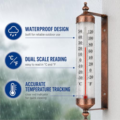 Outdoor Thermometer Waterproof,Outside Thermometer