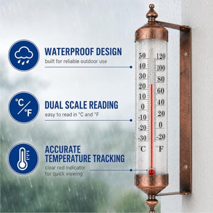 Outdoor Thermometer Waterproof,Outside Thermometer
