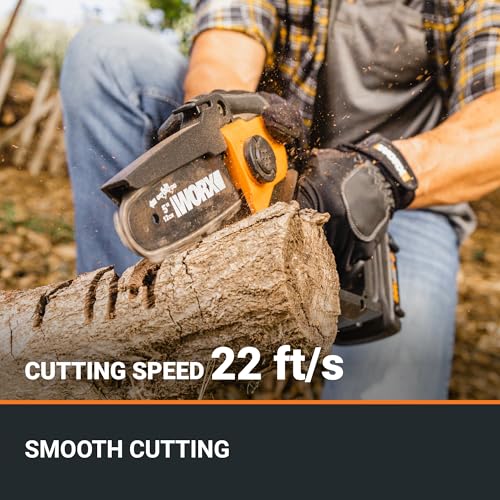 WORX WG324.9 20V Power Share 5” Cordless Pruning Saw, Bare Tool Only, Black and Orange - style: 5" 22 ft/s Pruning Saw Tool Only