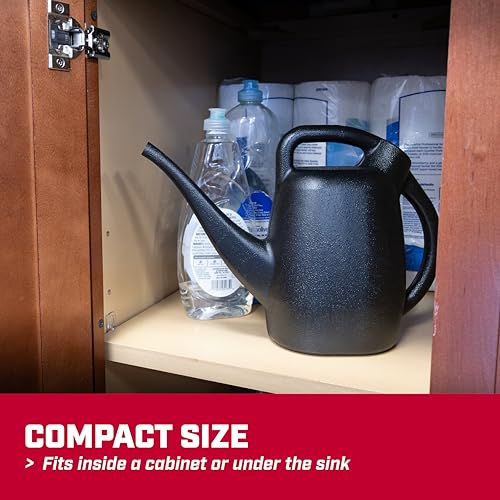 CHAPIN 48000 1/2-Gallon Watering Can, Lightweight for Easy Watering - style: 0.5 Gallons, Black