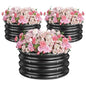 Round Raised Garden Bed, 3 Pack, 2 x 2 x 1 Ft, Black - color: Jett Black