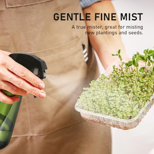 Spray Bottle for Plants 2 Pack, 16oz - Ultra Fine Mist, Plant Mister Indoor - color: Green & Brown