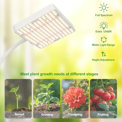 2Head Tabletop Grow Lights for Seed Starting with Timer - size: 2Head-Timer