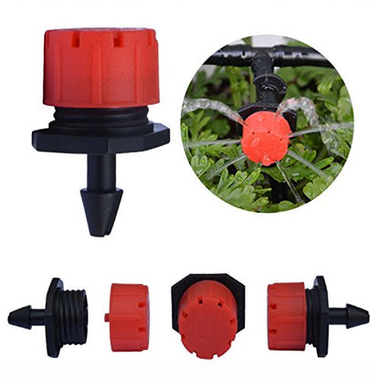 Irrigation Drippers Sprinklers,Korty 100 Pcs 1/4 Inch Drip Irrigation Parts