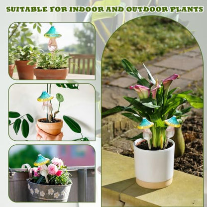 4Pcs Self Plant Watering Globes Glass Water Bulb for Outdoor Indoor Plants