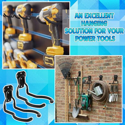 6 Pack Hanger Wall Mount Hooks for Garage Rack