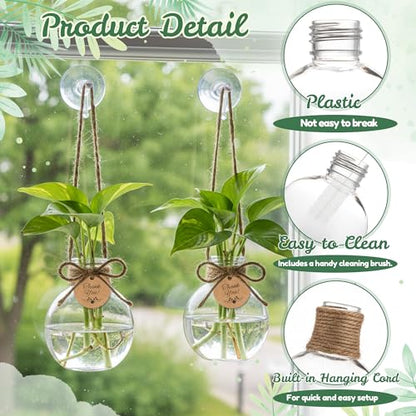 Plastic Window Propagation Stations Hanging Plant Propagation Vases