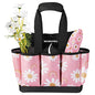 WORKPRO Garden Tool Bag, 9 Pockets Gardening Bag - color: Floral Pink
