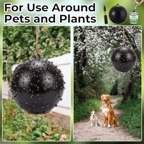 4 Pcs Large Fly Trap Balls Hanging Fly Catcher,Insect Bug - style: Insect Bug