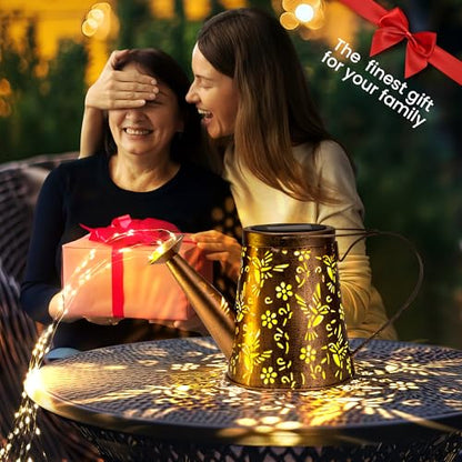 Solar Watering Can Lantern for Outside, Hanging Gift - size: Large - 1 Pack