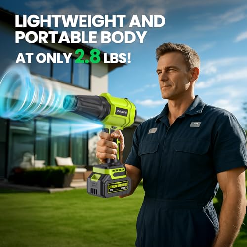Cordless Leaf Blower - Deep Green-0123zuofei