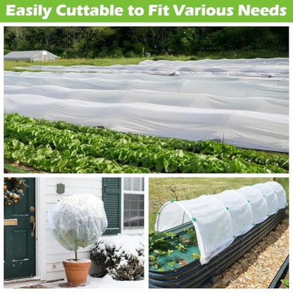Frost Blanket for Outdoor Plants, Plant Covers Freeze Protection 10x100 Ft - size: 10 x 100Ft