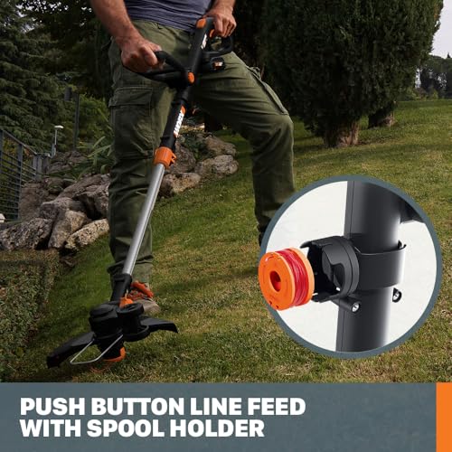 Worx 20V 12" 3-in-1 Cordless String Trimmer/Lawn Edger/Mini Mower, WG170.9 - style: 3 in 1 Trimmer/Tool Only