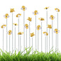 NQEUEPN 20pcs Bee Garden Stakes Decor, Resin Bee Yard Stakes Vivid Garden