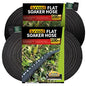 Flat Soaker Hoses for Large Garden 100 ft 2-Pack - size: 100FT 2Pack