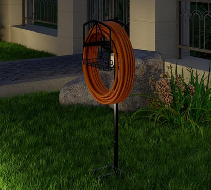 Fire Beauty Stainless Steel Garden Hose Holder for Yard Lawn Storage - style: Bridge Design