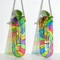 Hewory Stained Glass Window Hanging: 2PCS Propagation Stations, Rainbow - color: Multicolor