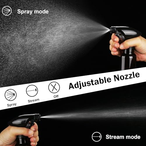 Spray Bottles 4oz/120ml Plastic Small, Clear, 2 Pack - color: Brown