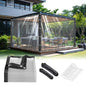 Premium Clear Vinyl Tarp 5x10 ft Tearproof Heavy Duty Clear Tarp with Rustproof Grommets Windproof Design(14 Mil) Reinforced Edges for Patio Outdoor Porch Greenhouse Chicken Coop Garden - size: clear tarp 5x10ft
