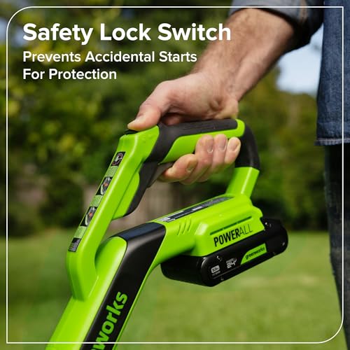 Greenworks 24V 12 in Cordless String Trimmer, 10 Blades, Tool Only - style: 12" NEW (Bare Tool)