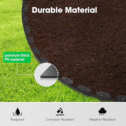 VIVOSUN Landscape Edging Kit 33ft Long 2in High