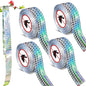 4 Pieces Bird Scare Tape Ribbon,4 * 328 Feet Reflective Tape Keep Birds Away Outdoor,Double Side Bird Flash Tape, Scare Geese, Pigeon, Duck, Woodpecker, for Outdoor, House, Garden, Patio, Orchard