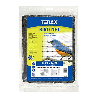 Tenax 2A240037 Bird Net 14'x14' Black - size: 14-ft x 14-ft